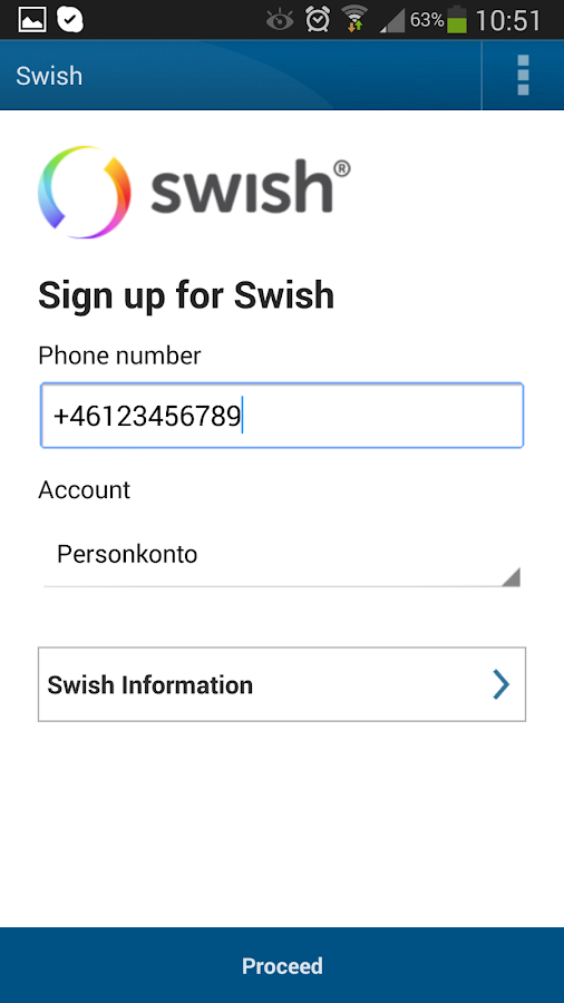 Swish Bank ID - 43255